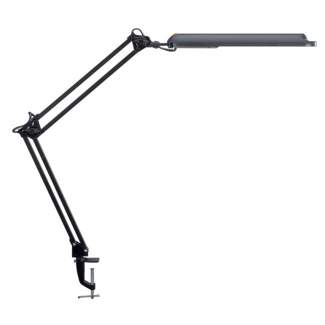 Stolná LED lampa MAUL Atlantic s čiernou svorkou