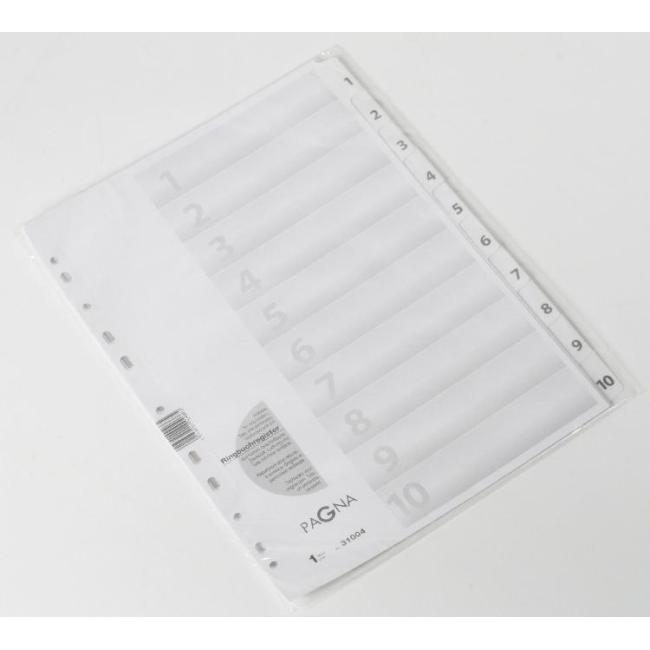 [PG310040] Cardboard divider PAGNA 10-piece white