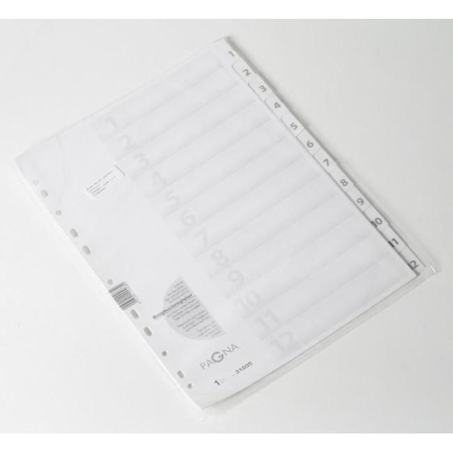 Kartónový rozraďovač PAGNA 12-dielny biely