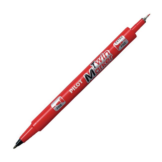 [PI491202] Marker double-sided PILOT Twin Marker BeGreen 0.5 +0.3 mm red