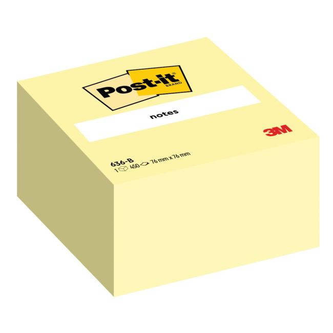 Self-adhesive Post-it note 76x76 yellow 450l