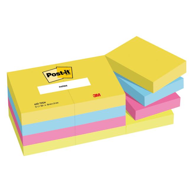 Post-it ENERGETIC, 38x51mm, 12x100 sheets