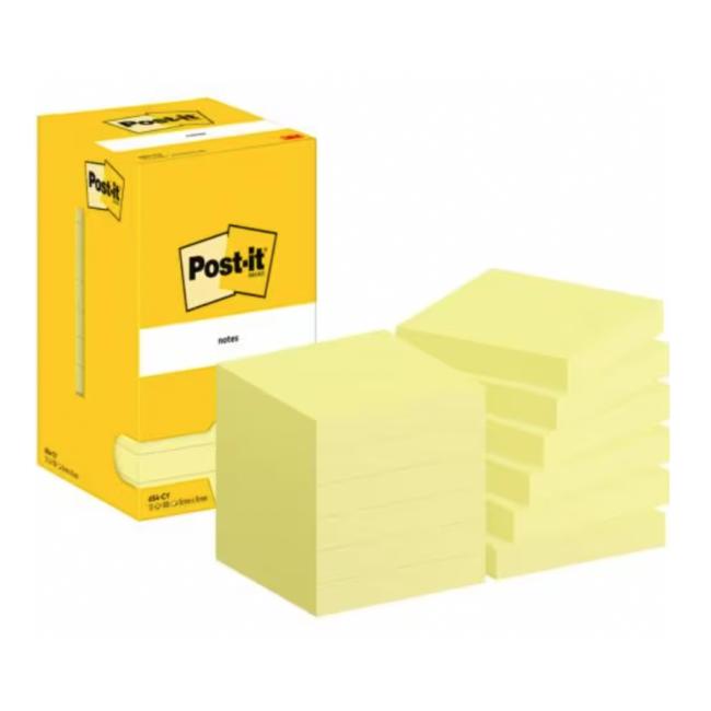 Post-it samolepiaci lístok 76x76 žltý 12x100 listov