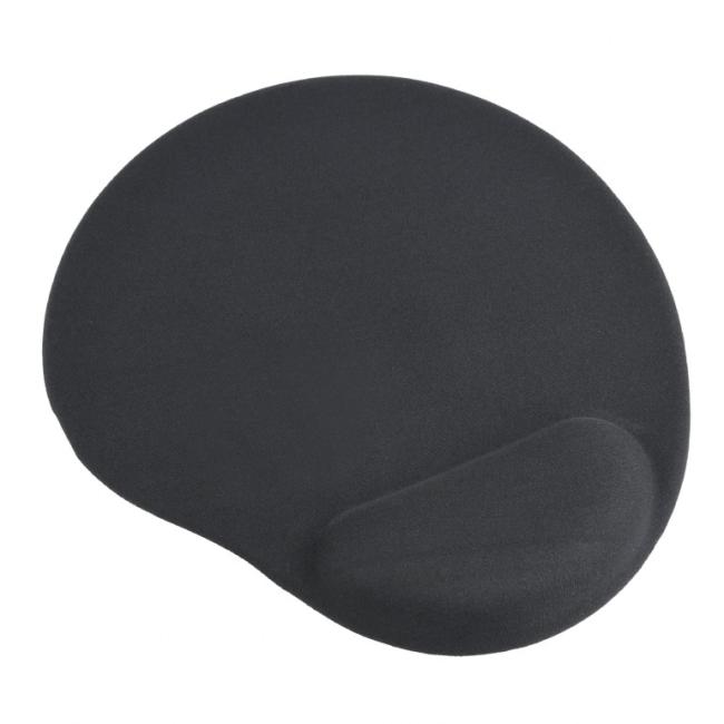 Gembird gel ergonomic black mouse pad