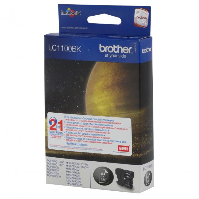 [PP004871] Ink cartridge Brother LC-1100 for MFC-6490CW/DCP-6690CW black (450 pages)