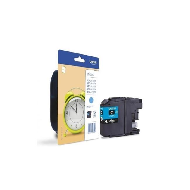 Atramentová kazeta Brother LC-125XL pre DCP-J4110DW/MFC-J4410DW/J4510DW azúrová (1200 strán)