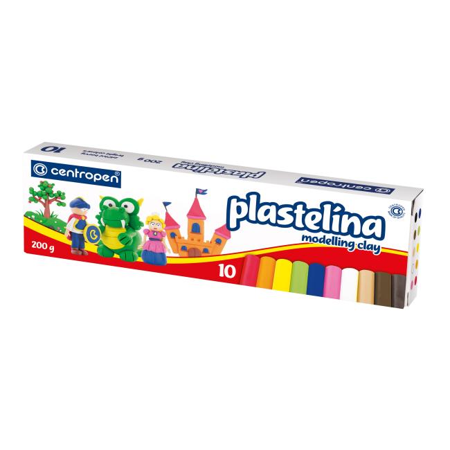 CENTROPEN plastelína 10farieb 200g