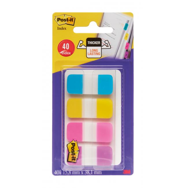 Záložky Post-it Index úzky extra hrubý 15,8x38,1mm