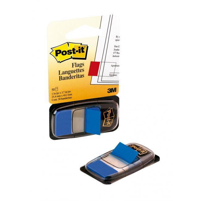 Post-it Index bookmarks wide 25.4x43.2 blue