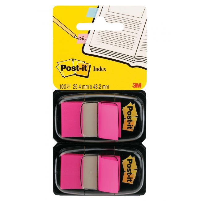 [MM068066] Záložky Post-it Index široký 25,4x43,2 ružové 2 ks