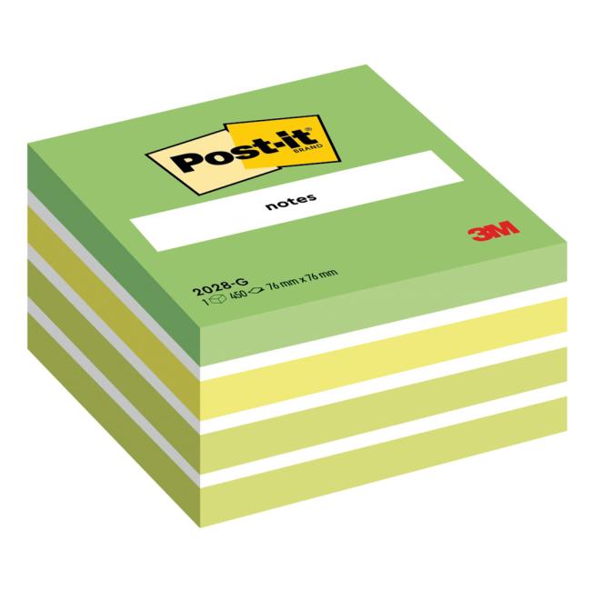 Self-adhesive Post-it note 76x76 green