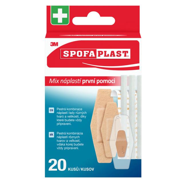3M Spofaplast First aid plasters 607, mix, 20 pcs