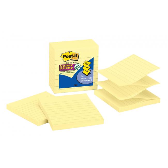 [MM440010] Self-adhesive Z-blocks lined 101x101 yellow