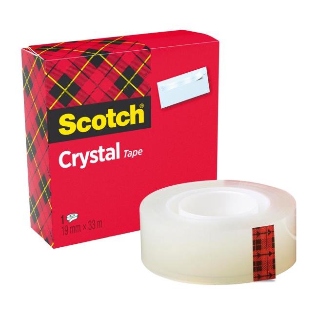 Scotch crystal clear adhesive tape 19 mm x 33 m