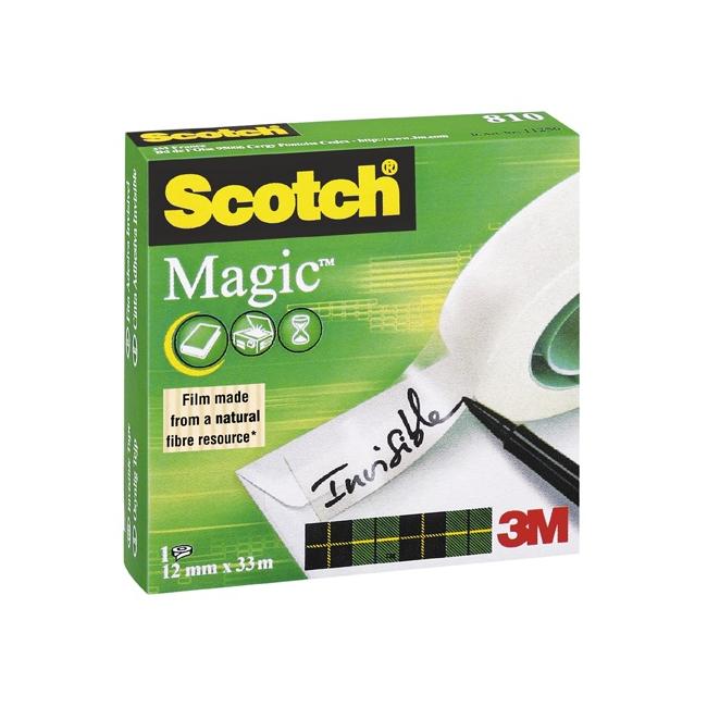 Adhesive tape Scotch Magic invisible writable 12 mm x 33 m in a box