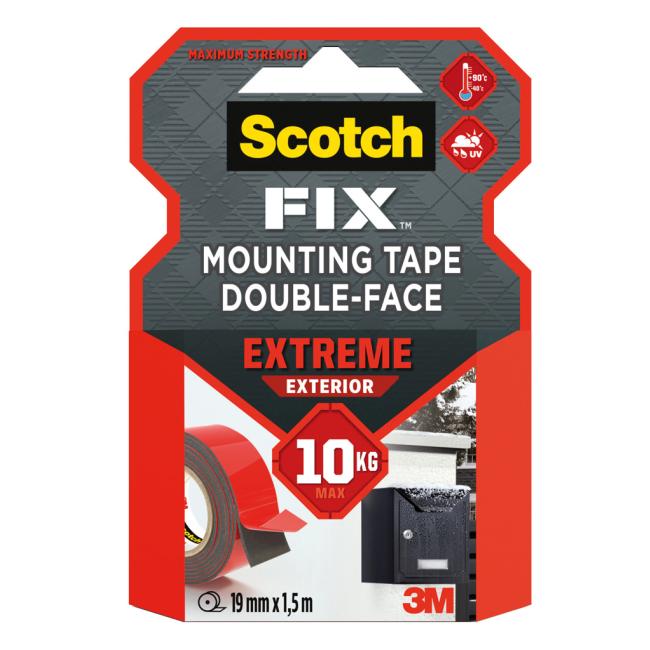 Scotch mounting tape for exterior, super resistant, 19 mm x 1.5 m