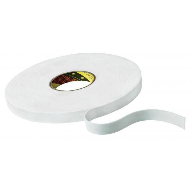 Mounting tape 3M acrylic 19mm x 66m white