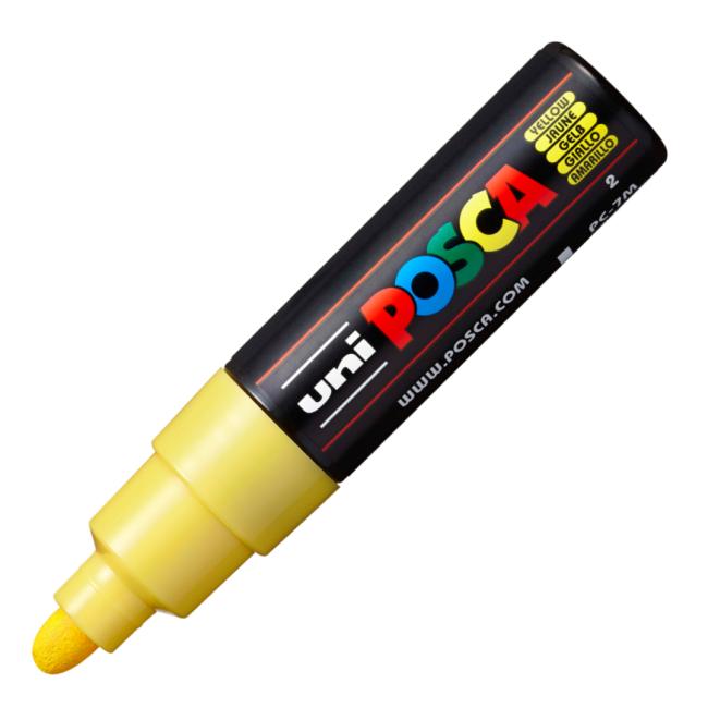 Marker uni POSCA PC-7M yellow