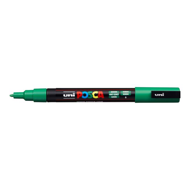 Marker uni POSCA PC-3M green