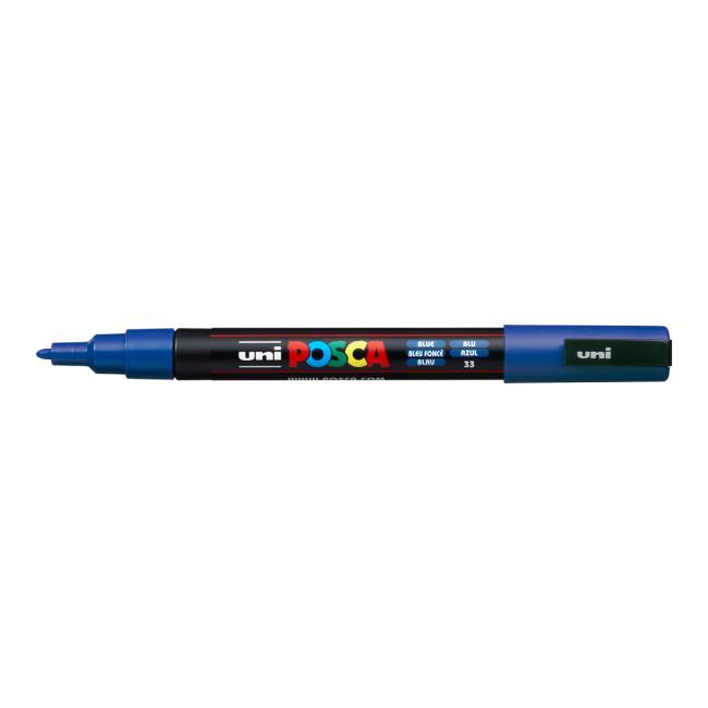 Marker uni POSCA PC-3M blue