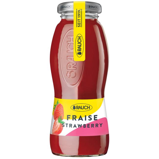 RAUCH Juice Strawberry 40% 24 x 0.2 ℓ NON-RETURNABLE GLASS