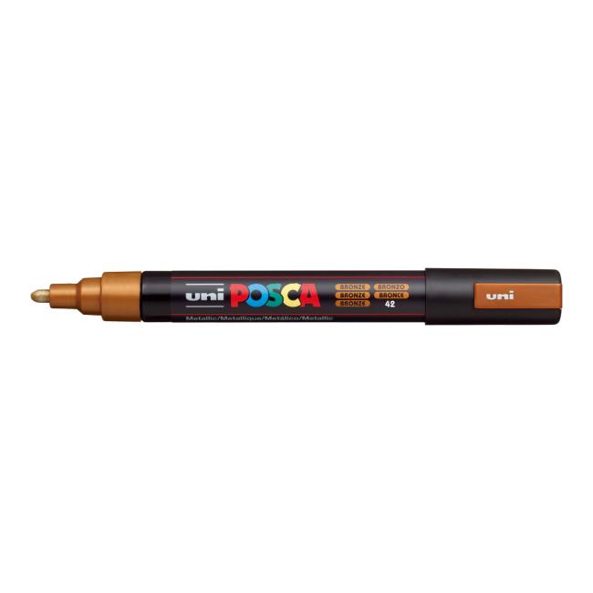 Marker uni POSCA PC-5M bronze