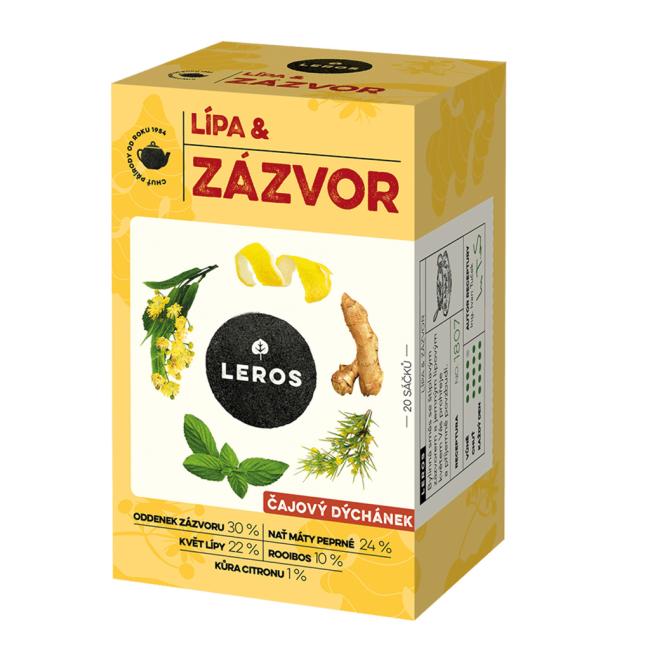 LEROS herbal tea Tea moment linden & ginger HB 20 x 2 g