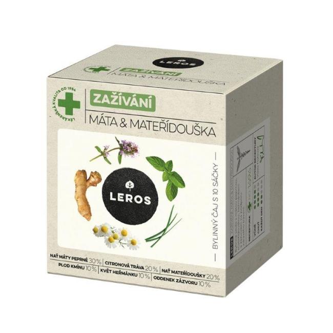 Tea LEROS herbal Natur Immunity digestion, mint & motherwort sip HB 10 x 1.5 g