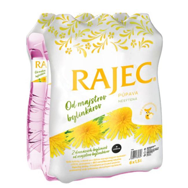 Pramenitá voda Rajec ochutená - nesýtená púpava 6 x 1,5 ℓ