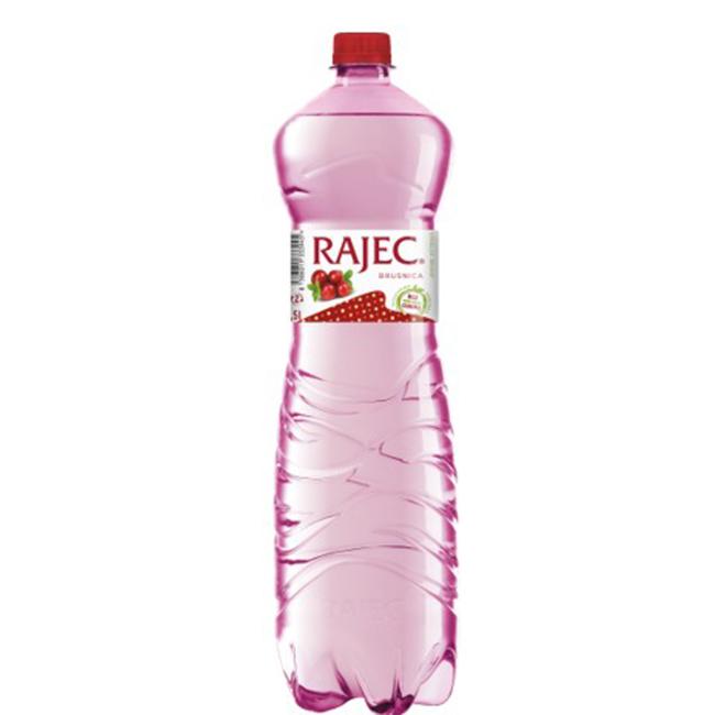 Spring water Rajec flavored - lightly carbonated cranberry 6 x 1.5 ℓ