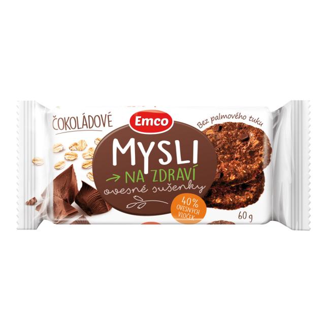 [PT140002] Oatmeal biscuits MYSLI 60 g chocolate