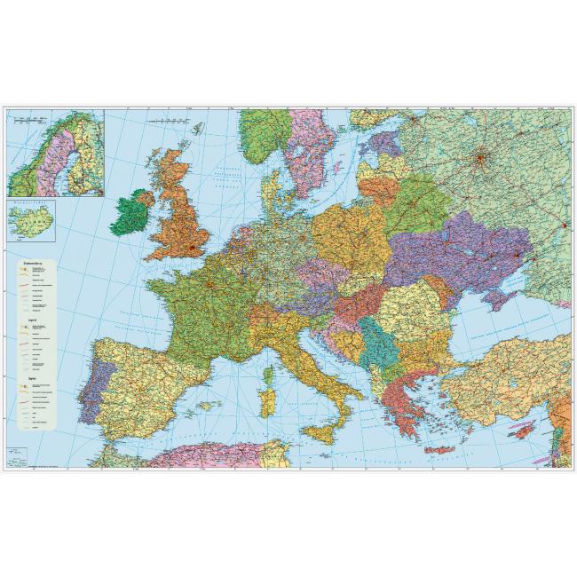[NM047407] Mapa cestnej siete Európy