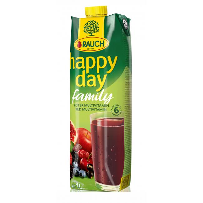 Juice Happy Day Family Multivitamínové červené ovocie 1 ℓ