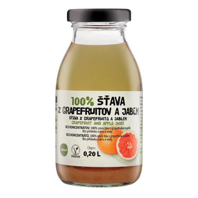 [PT301110] ZDRAVO šťava 100% grapefruitová-jablková 10 x 0,2 ℓ NEVRATNÉ SKLO