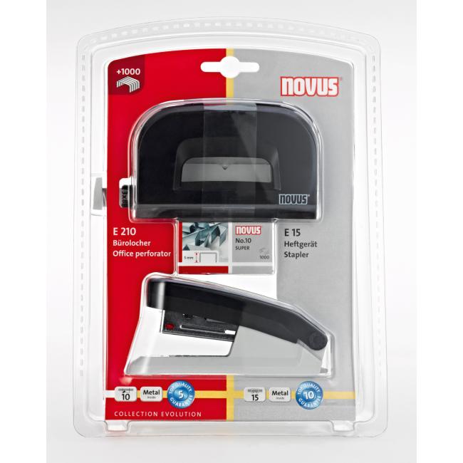 [NO201829] Set of the Novus EVOLUTION E 15/E 210 collection black/grey