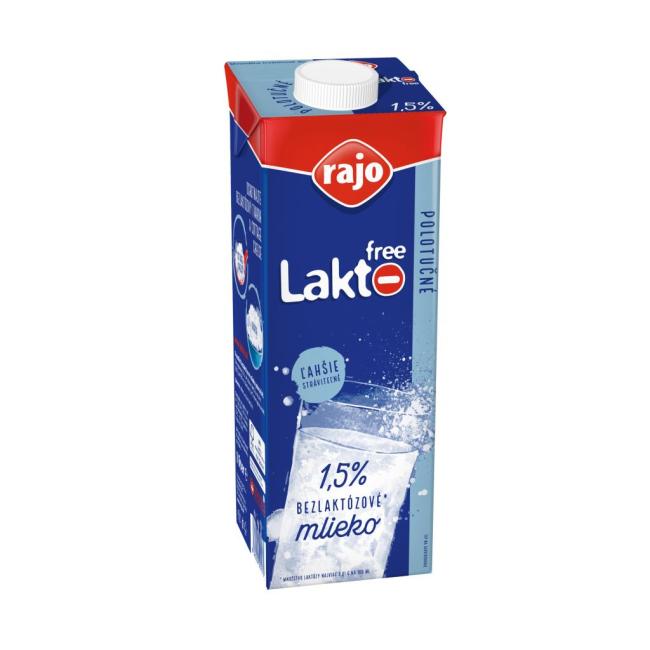 Long-lasting milk Rajo semi-fat lactose-free 1.5% 1 ℓ