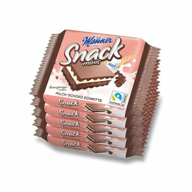 [PT497563] Manner Snack Minis mliečna čokoláda 125 g