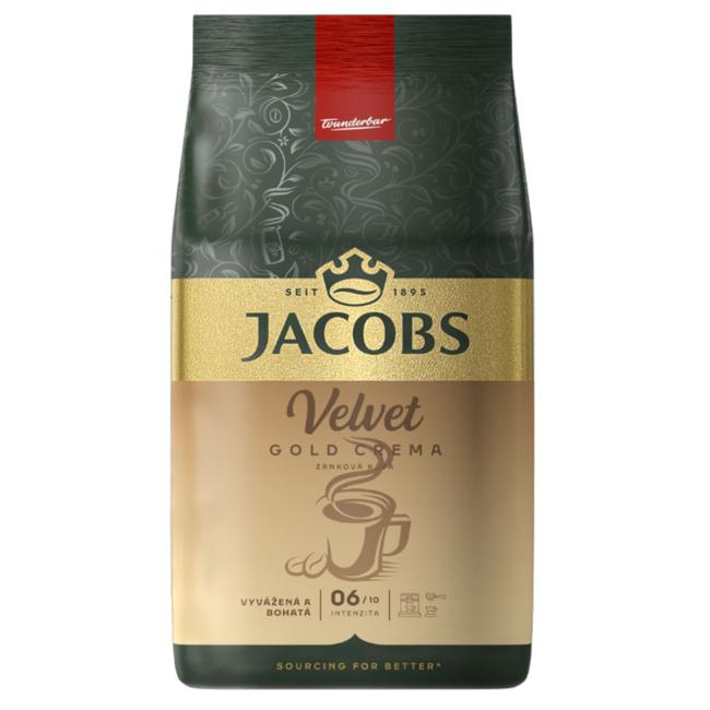 Zrnková káva Jacobs Velvet Crema Gold 1000g