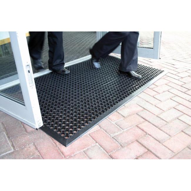 [CP100150] Outdoor rubber mat Rampmat 90x150cm black