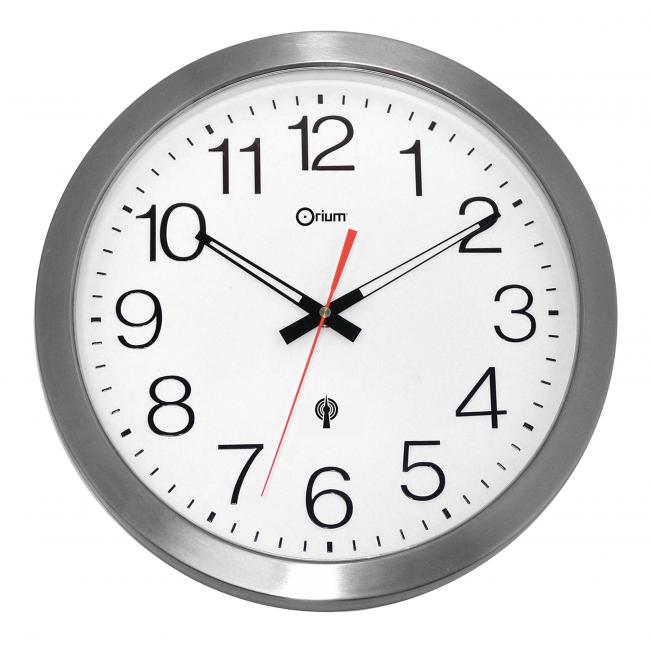 [CP113850] Wall clock waterproof 35cm silver