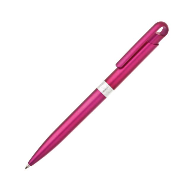 [AD080034] Ballpoint pen plastic FIROL metallic dark pink