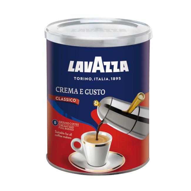 Mletá káva LAVAZZA Crema e Gusto 250 g v plechovke