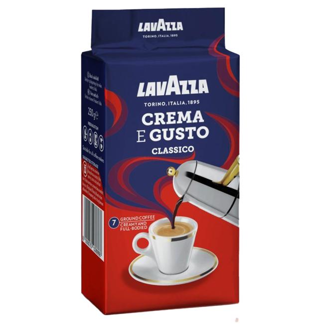 Ground coffee LAVAZZA Crema e Gusto 250 g vacuum packed