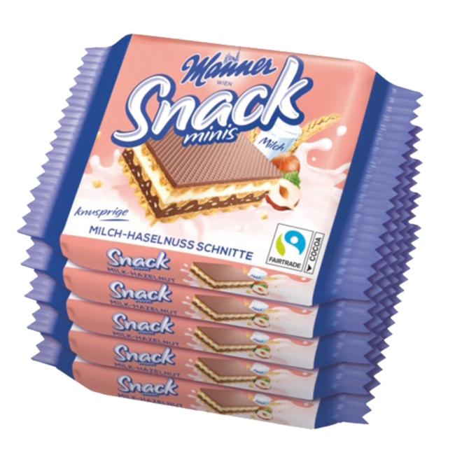 [PT522522] Manner Snack Minis lieskové oblátky 5 x 25 g