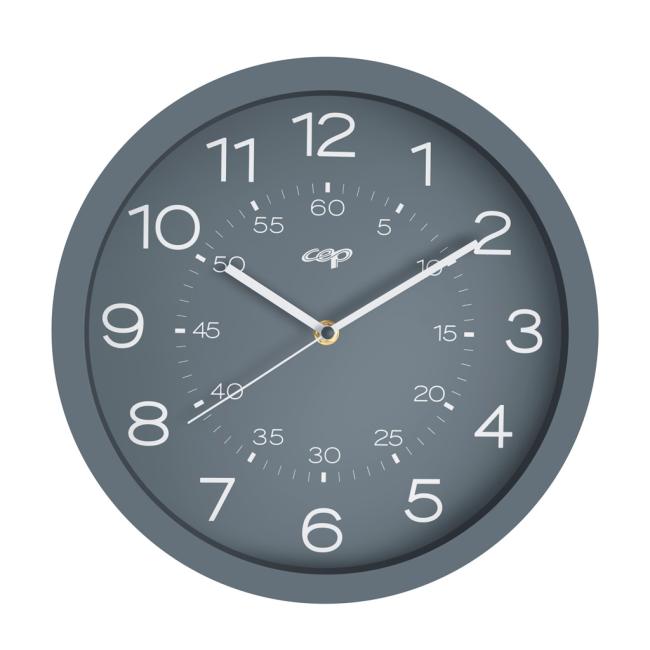 [CP200201] Wall clock CEP Riviera 30cm gray