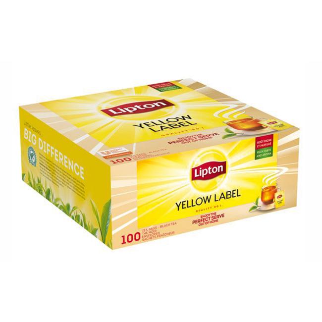 [PT604408] Čaj Lipton black Yellow Label 100 x 2g