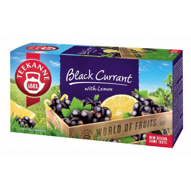 [PT604519] Čaj TEEKANNE ovocný Black Currant with Lemon HB 20 x 2,5g