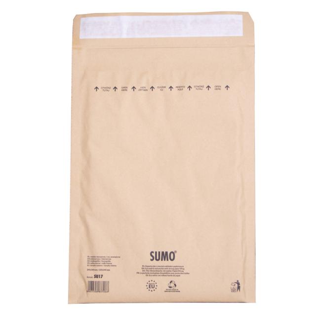 [OB001517] Bublinkové obálky recyklované SUMO 24,5x34cm hnedé