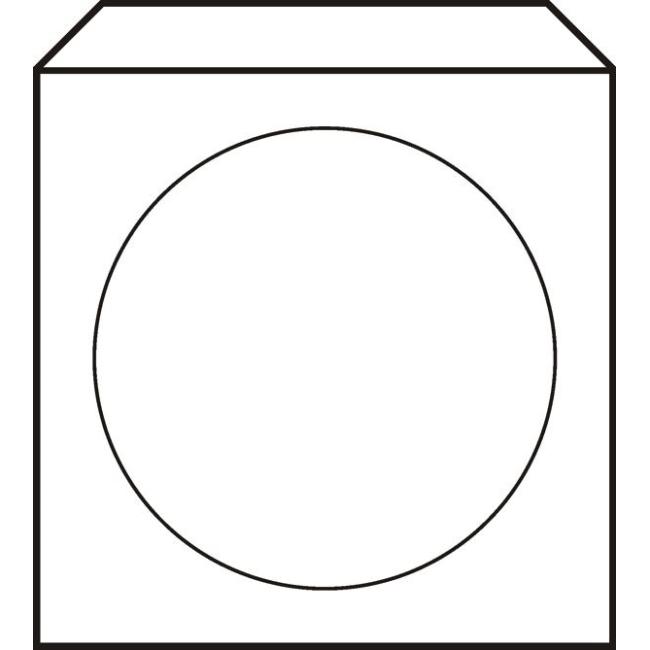 [OB201070] Obaly na CD 125x125 s okienkom 100 ks