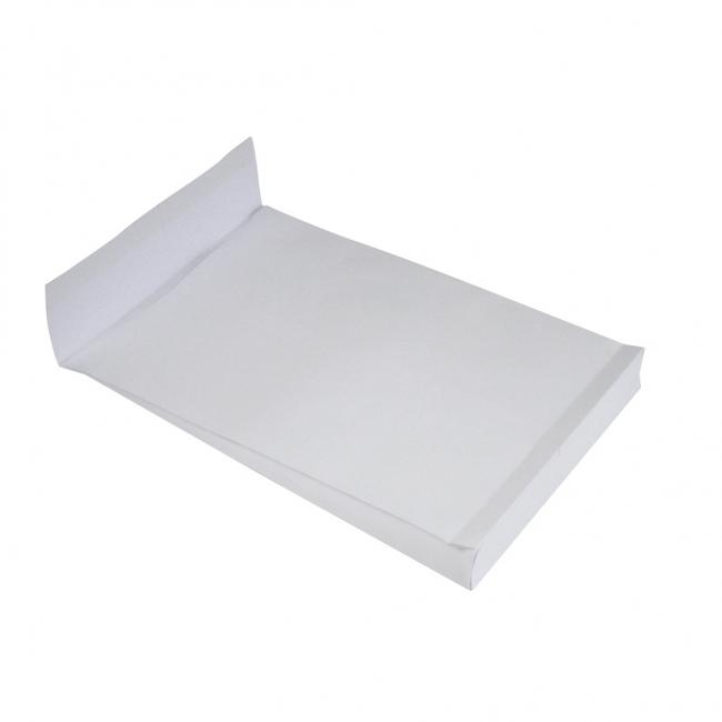Bag B4 with X bottom and tear-off tape 250 x 354 mm white 140g